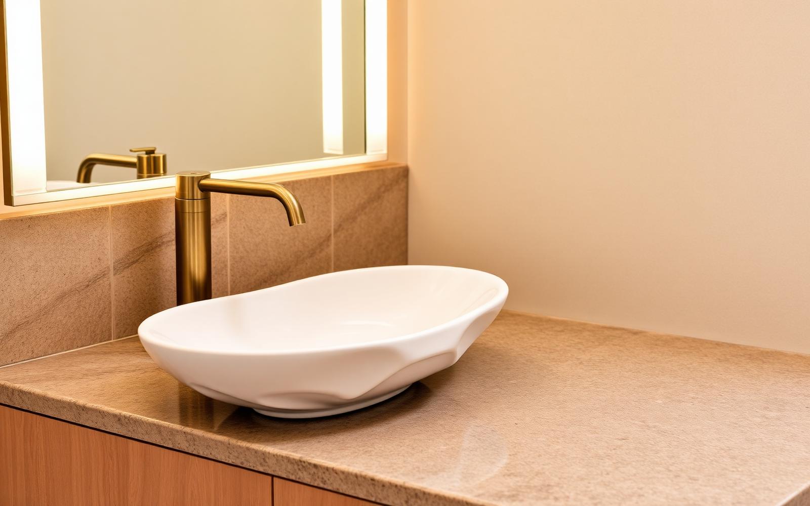 Piso de porcelanato antiderrapante em um box de banheiro moderno e iluminado, com gotas de água visíveis na superfície levemente texturizada.